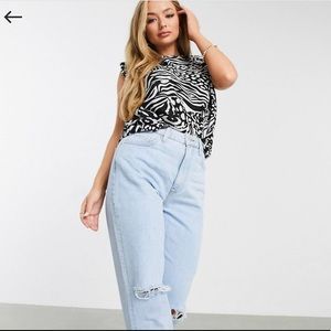 ASOS Shoulder pad shirt